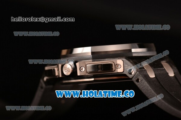Audemars Piguet Royal Oak Offshore Chronograph Swiss Valjoux 7750 Automatic Carbon Fiber Case with Black Rubber Strap and White Stick Markers - 1:1 Original (Z) - Click Image to Close